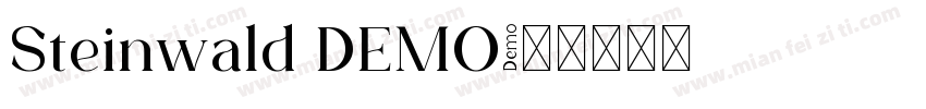 Steinwald DEMO字体转换